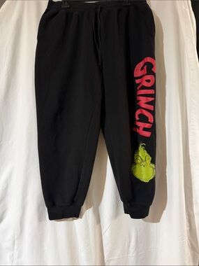 Black Grinch Graphic Joggers - Men's XXL in size
